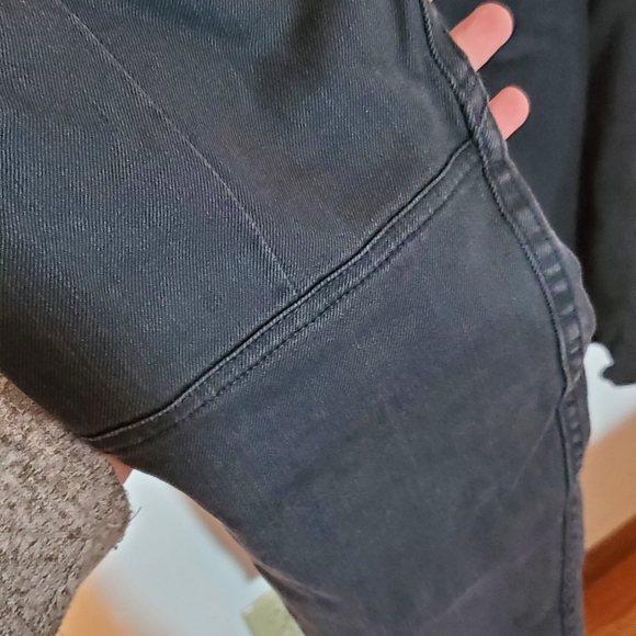 Maje Funky Black Low Rise Skinny Jeans with Zipper Accent Size 24 ~ Punk Rock - Picture 8 of 16